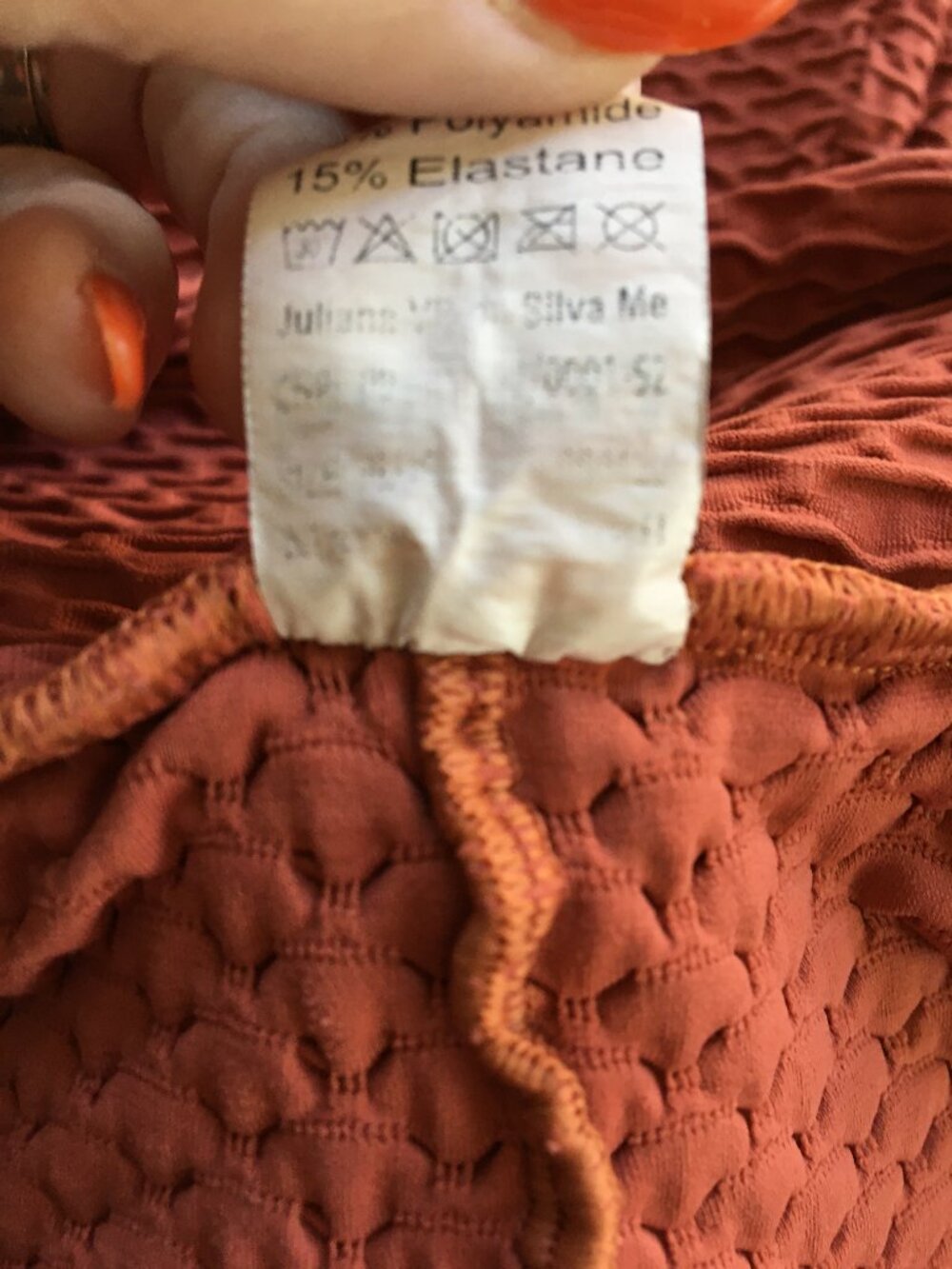 Booty by Brabants [BBB] Croco Curvy Leggings Rust Colored - Picture 6 of 6